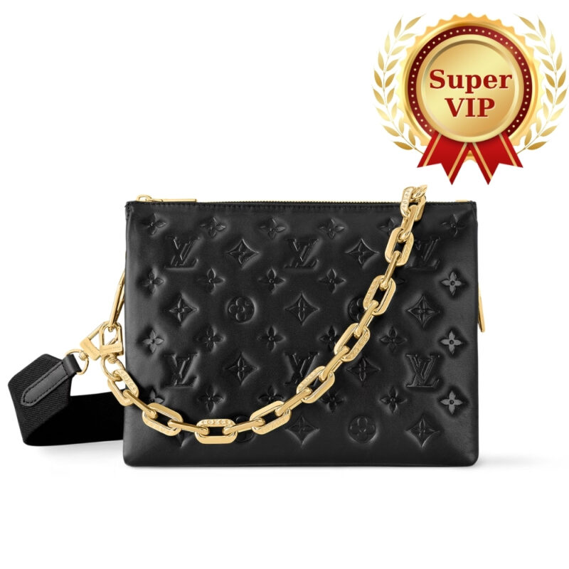 [SUPER VIP 1:1] LOUIS VUITTON COUSSIN PM BAG BLACK 26CM M21260