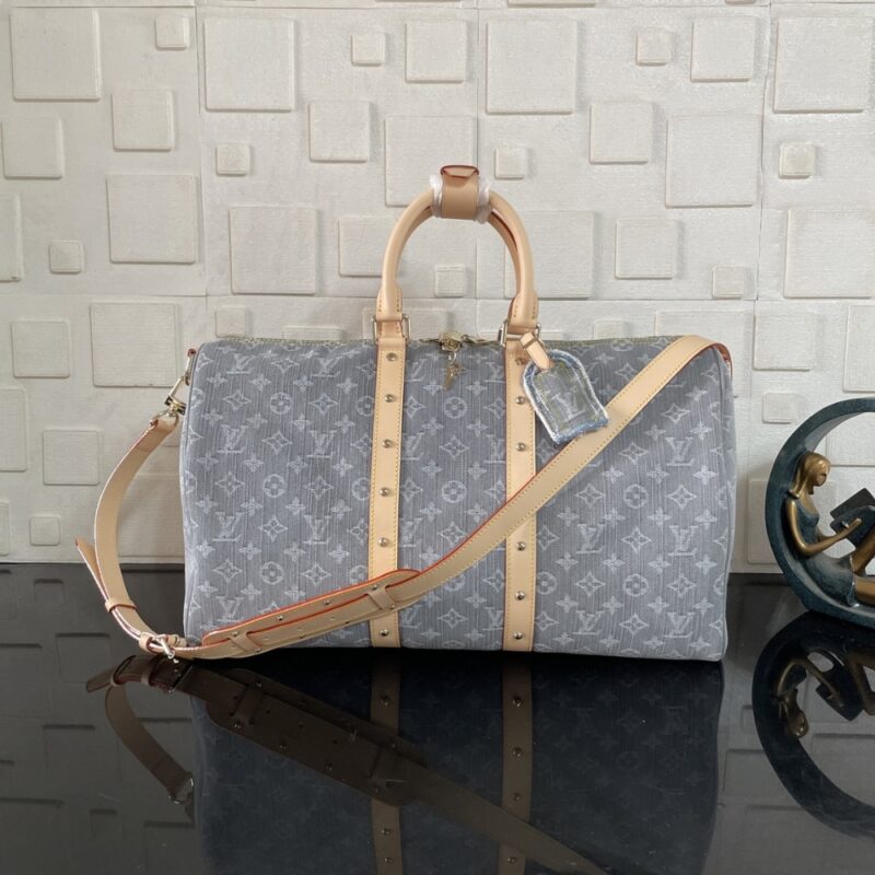 Alternative view of [SUPER VIP 1:1] LOUIS VUITTON KEEPALL BANDOULIÈRE 45 CLOUDY GRAY 45CM M13748