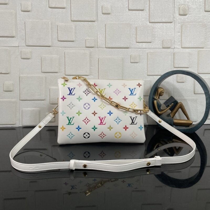 Alternative view of [SUPER VIP 1:1] LOUIS VUITTON X MURAKAMI COUSSIN PM BAG WHITE 26CM M13233