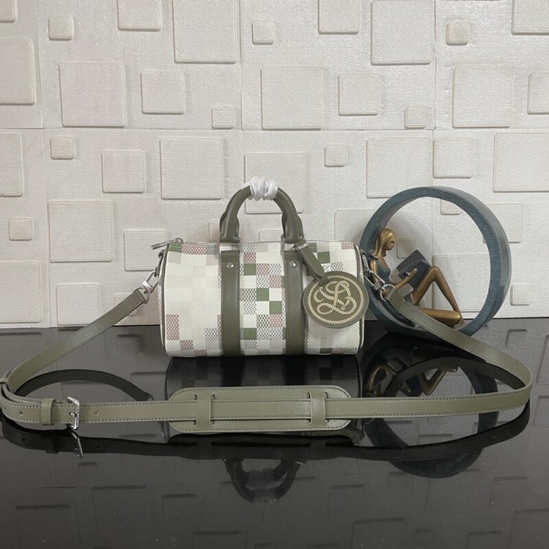 Alternative view of [SUPER VIP 1:1] LOUIS VUITTON KEEPALL BANDOULIÈRE 25 KHAKI 25CM N00105