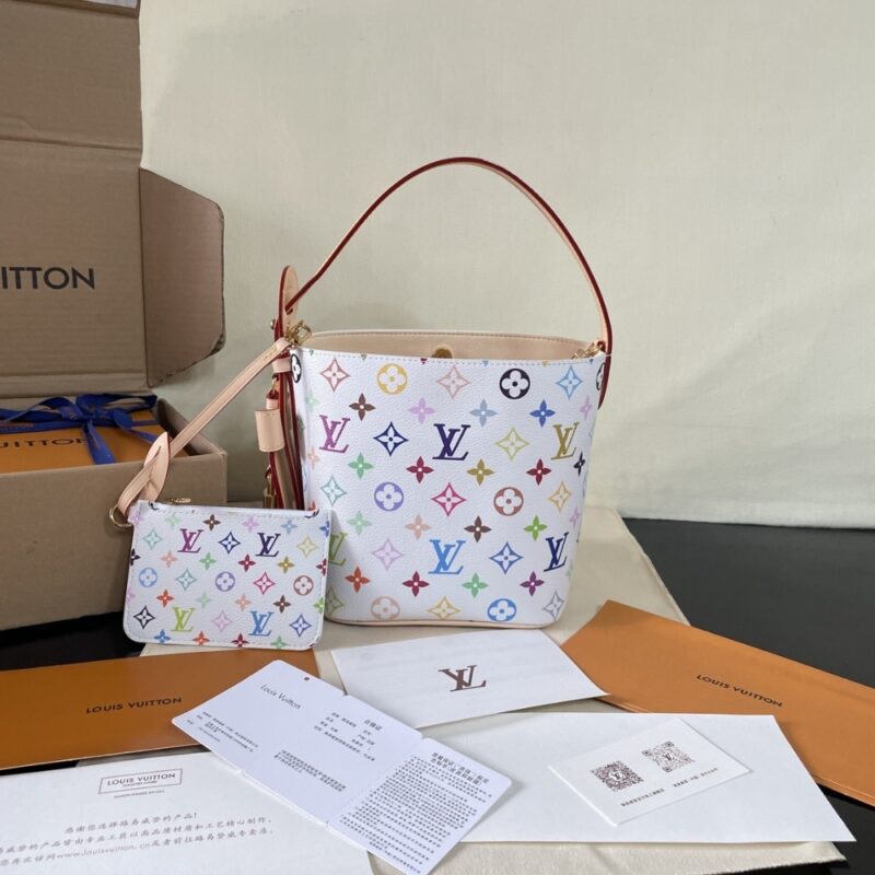 Alternative view of [SUPER VIP 1:1] LOUIS VUITTON X MURAKAMI ALL IN BB WHITE 18CM M13089