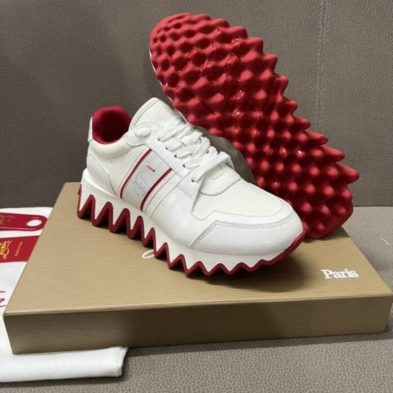 Alternative view of CHRISTIAN LOUBOUTIN NASTROSHARK SNEAKER WHITE