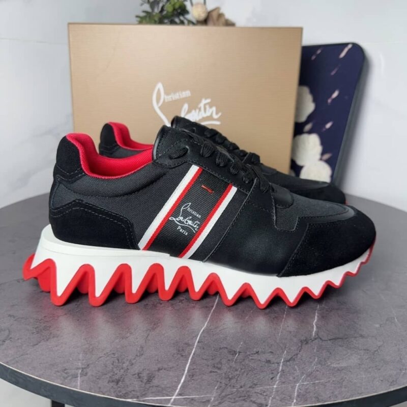 Alternative view of CHRISTIAN LOUBOUTIN NASTROSHARK SNEAKER BLACK