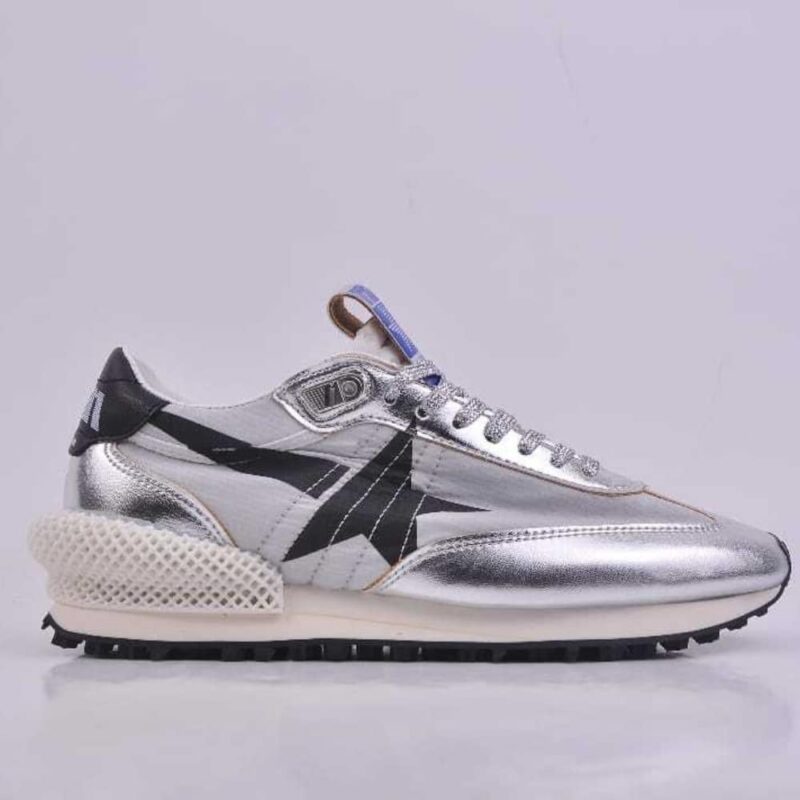 Alternative view of GOLDEN GOOSE MEN MARATHON WITH SILVER AND BLACK STAR GMF00684 F005667 60246