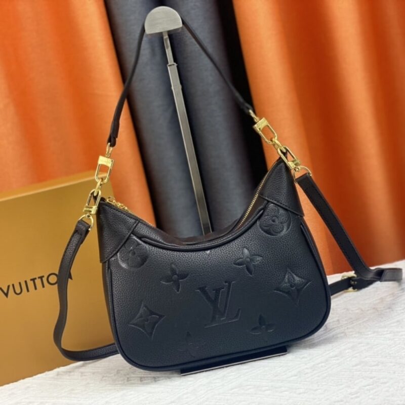 Alternative view of [SUPER VIP 1:1] LOUIS VUITTON BAGATELLE MONOGRAM EMPREINTE LEATHER BLACK 22CM M46002