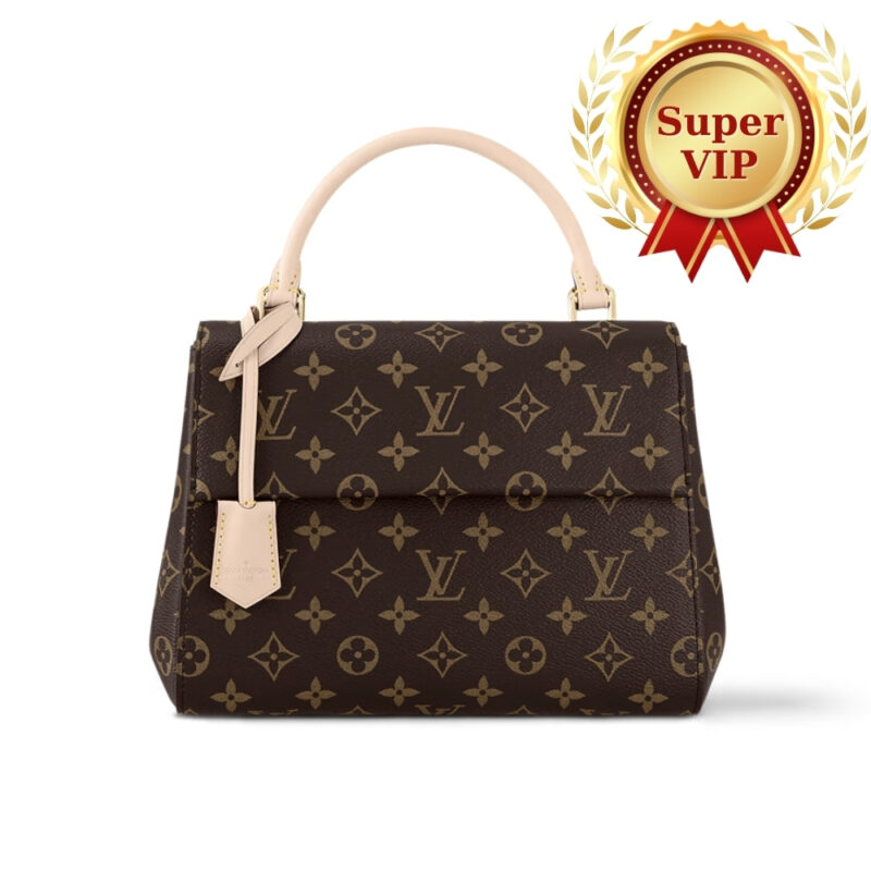 [SUPER VIP 1:1] LOUIS VUITTON CLUNY BB BAG MONOGRAM BROWN 28CM M46372
