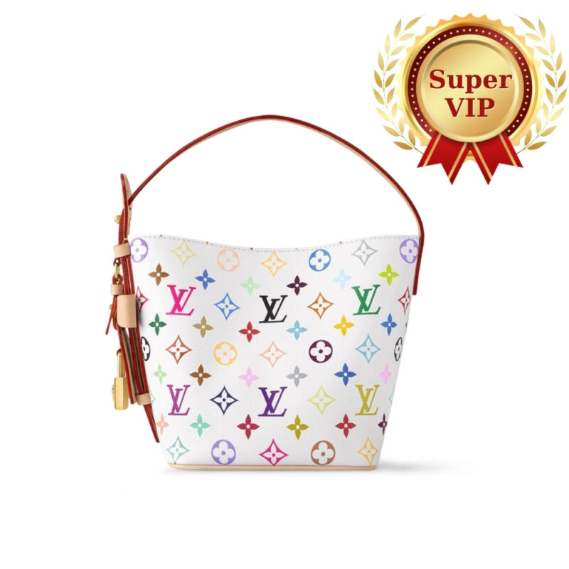 [SUPER VIP 1:1] LOUIS VUITTON X MURAKAMI ALL IN BB WHITE 18CM M13089