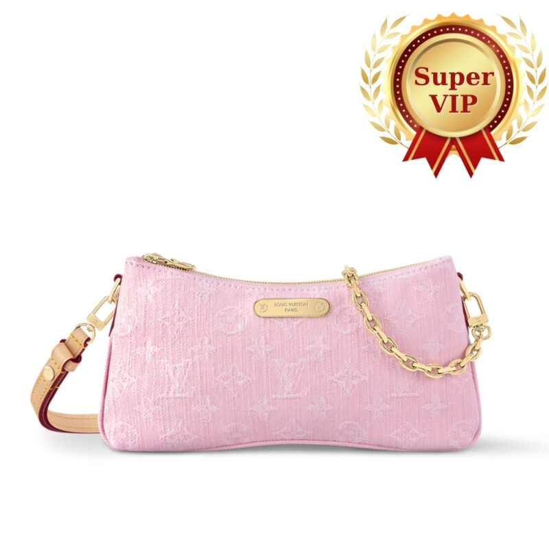 [SUPER VIP 1:1] LOUIS VUITTON POCHETTE LIV WASHED PINK 24CM M14159