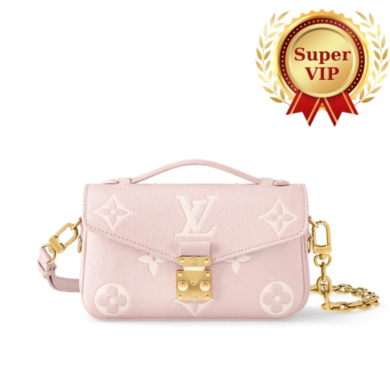 [SUPER VIP 1:1] LOUIS VUITTON POCHETTE MÉTIS EAST WEST PINK 21CM M14208