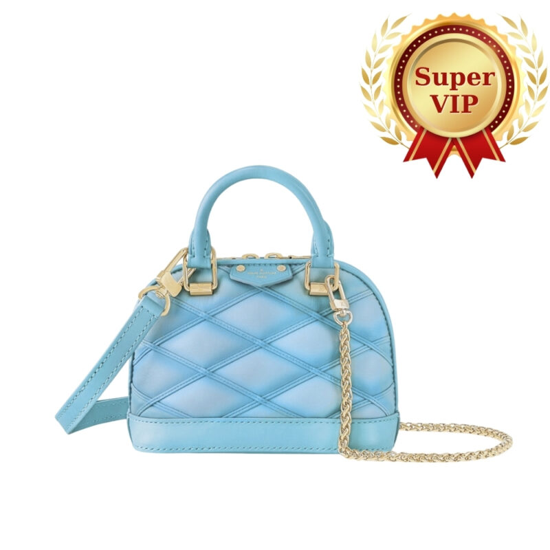 [SUPER VIP 1:1] LOUIS VUITTON NANO ALMA LAGOON BLUE 18CM M83049