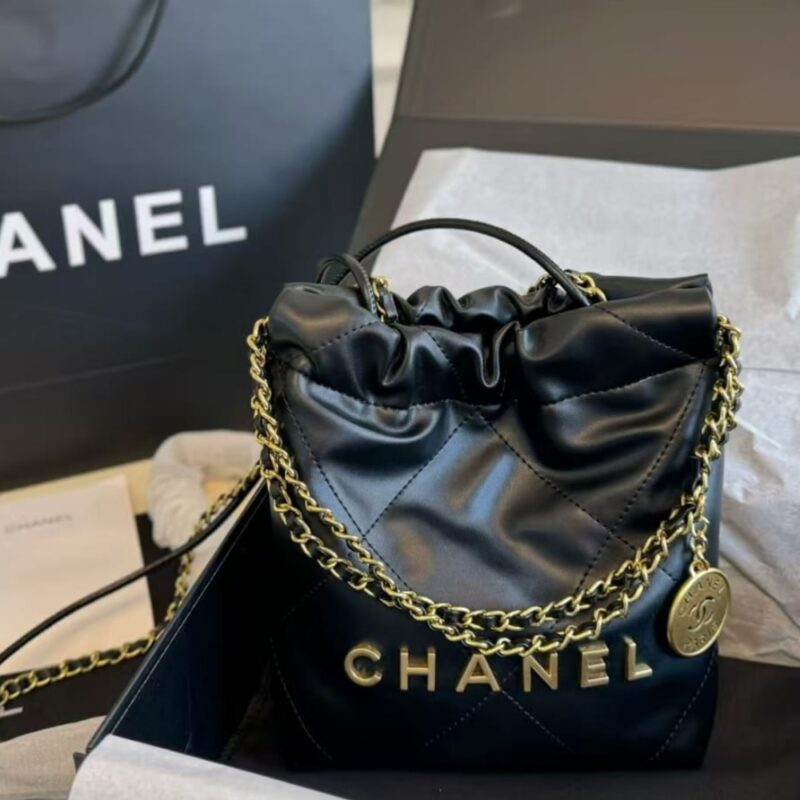 Alternative view of Chanel 22 Mini Handbag Black 23Cm AS3980 B19059 94305
