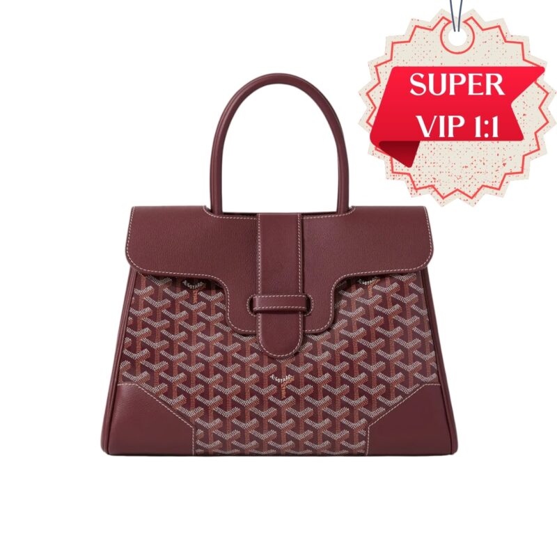 [SUPER VIP 1:1] GOYARD SAÏGON TOTE BAG BURGUNDY 34CM SAIGOCMMLTY33CL33P