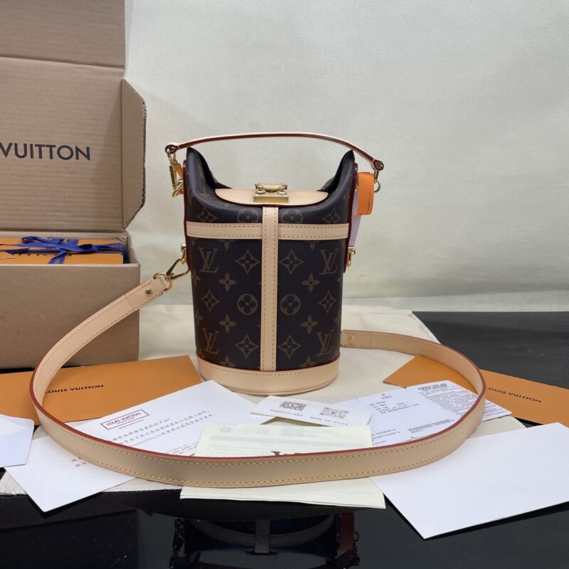 Alternative view of [SUPER VIP 1:1] LOUIS VUITTON DUFFLE MONOGRAM COATED CANVAS BEIGE 22CM M43587