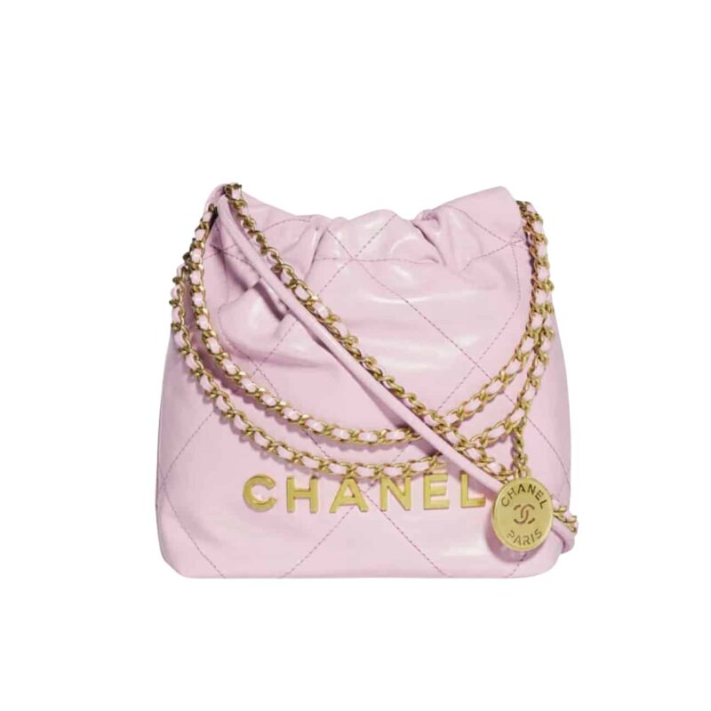 CHANEL 22 MINI HANDBAG PURPLE 23CM