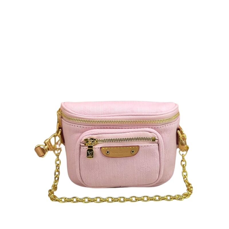 LOUIS VUITTON MINI BUMBAG WASHED PINK 17CM