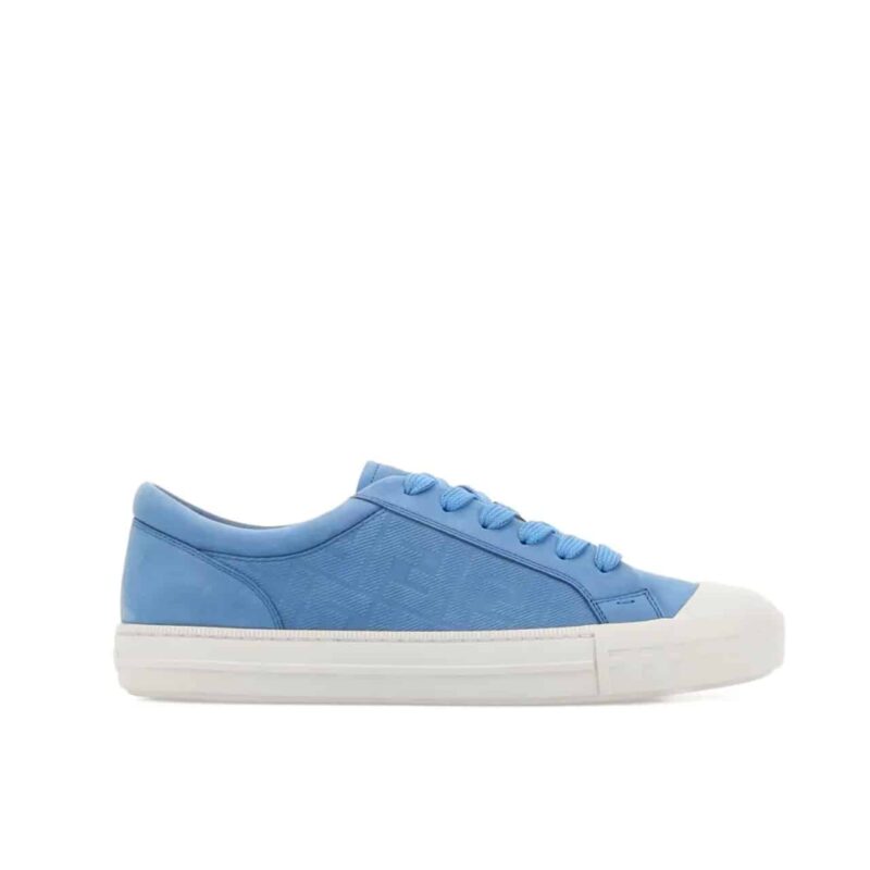 FENDI DOMINO LOW TOPS SNEAKERS LIGHT BLUE
