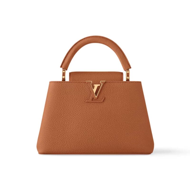 LOUIS VUITTON CAPUCINES BB TAN BROWN 27CM M25089