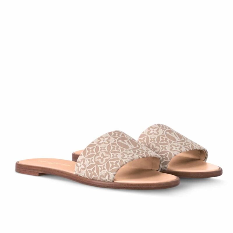 LOUIS VUITTON LILY FLAT MULE BEIGE 1AHM99