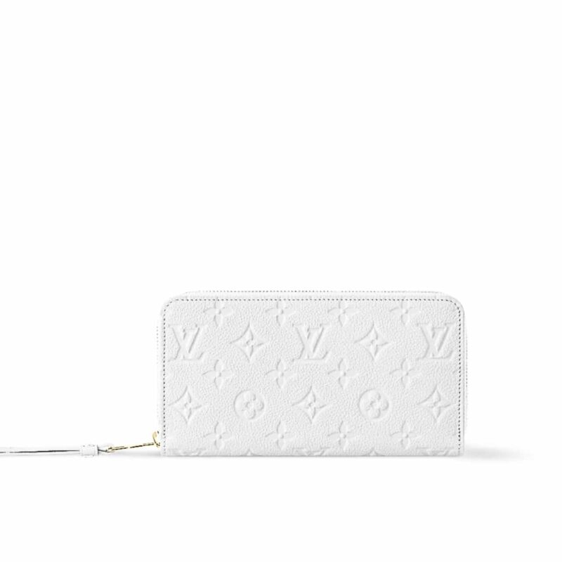 LOUIS VUITTON ZIPPY WALLET WHITE 19CM