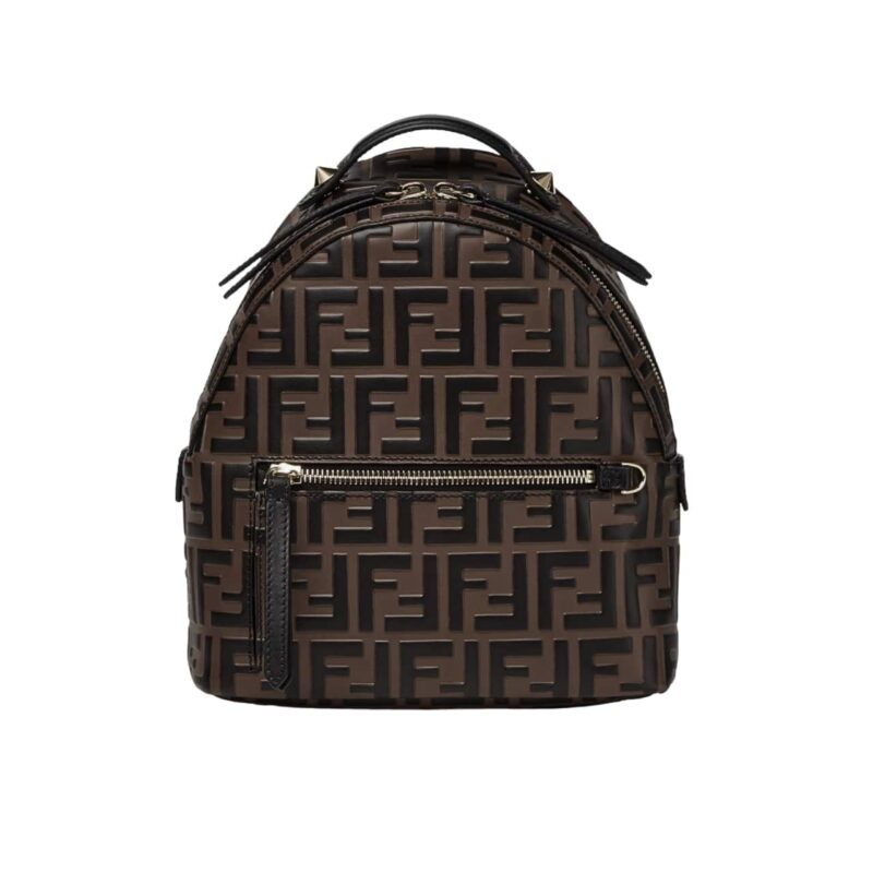 FENDI MINI BACKPACK BROWN 22CM 8BZ038A5TLF13VK