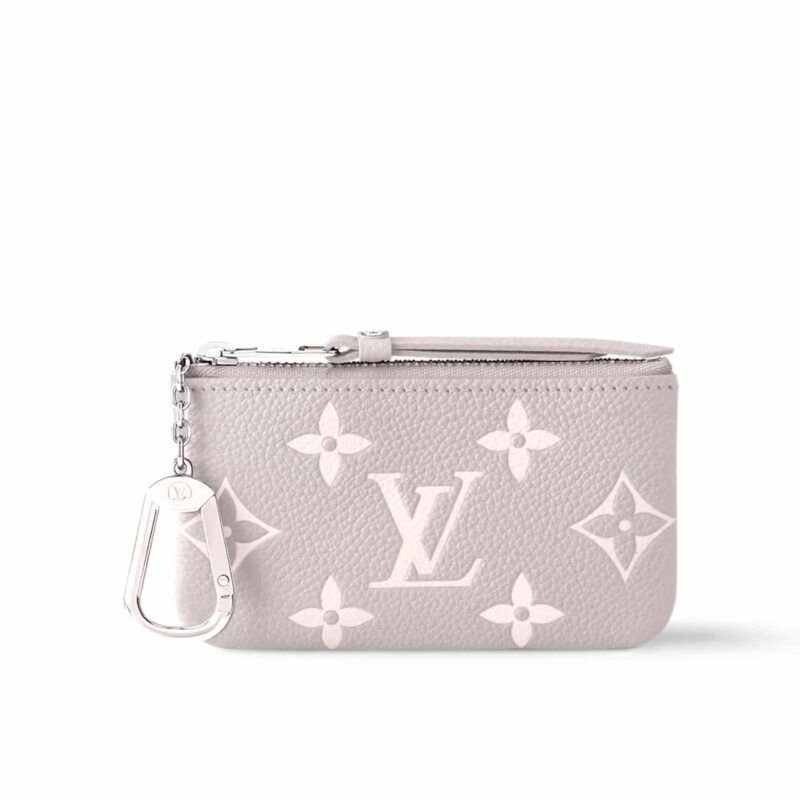 LOUIS VUITTON KEY POUCH LIGHT GREY 12CM M13793