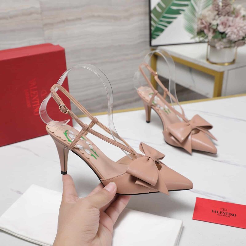Alternative view of VALENTINO BOWOW SLINGBACK PUMPS ROSE CANNELLE 7W2S0MX5DDT GF9