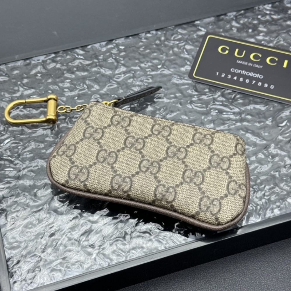 ICONIC SET: GUCCI BACKPACK WITH INTERLOCKING G & GG SUPREME CANVAS WALLET OPHIDIA KEY CASE - Image 6