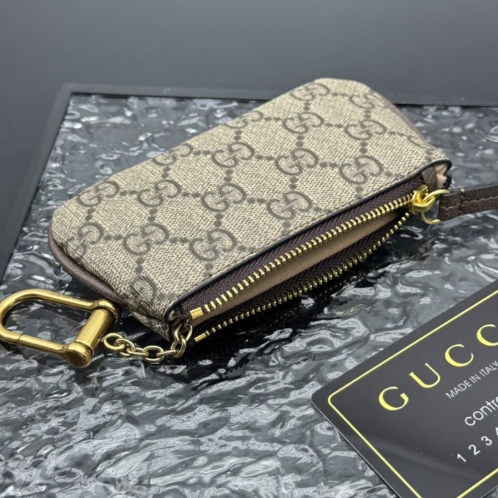 ICONIC SET: GUCCI BACKPACK WITH INTERLOCKING G & GG SUPREME CANVAS WALLET OPHIDIA KEY CASE - Image 7