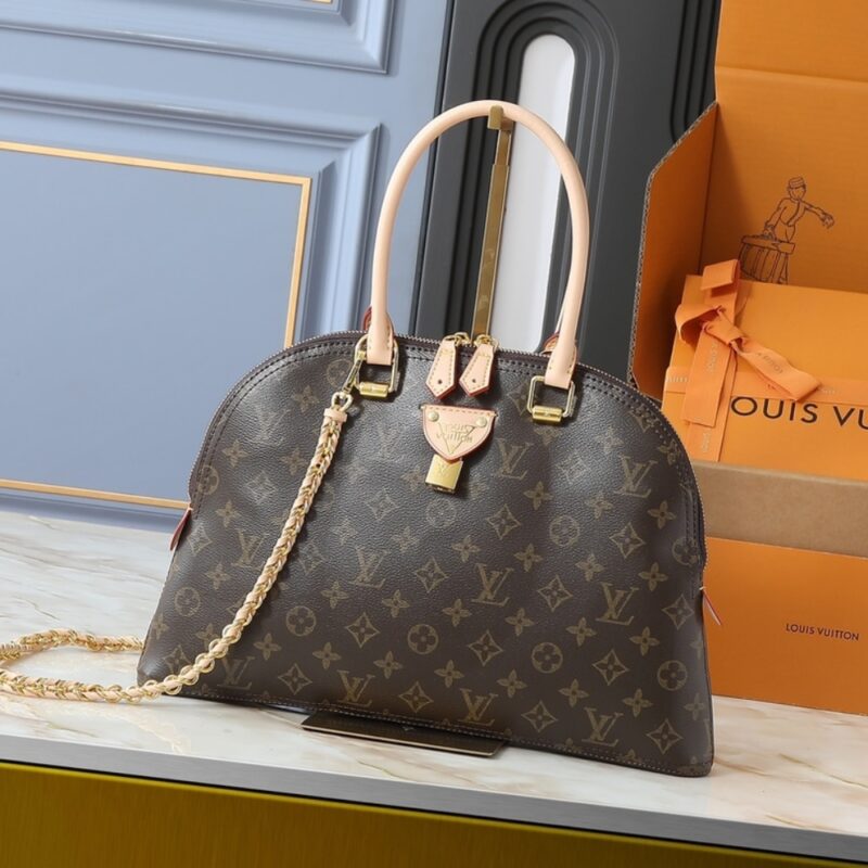Alternative view of LOUIS VUITTON MOON ALMA BAG MONOGRAM BROWN 38CM