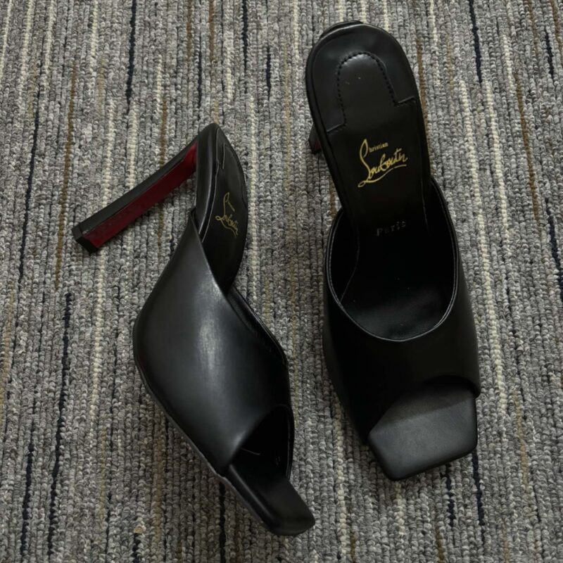 Alternative view of CHRISTIAN LOUBOUTIN CONDORA MULE BLACK 1240795B439