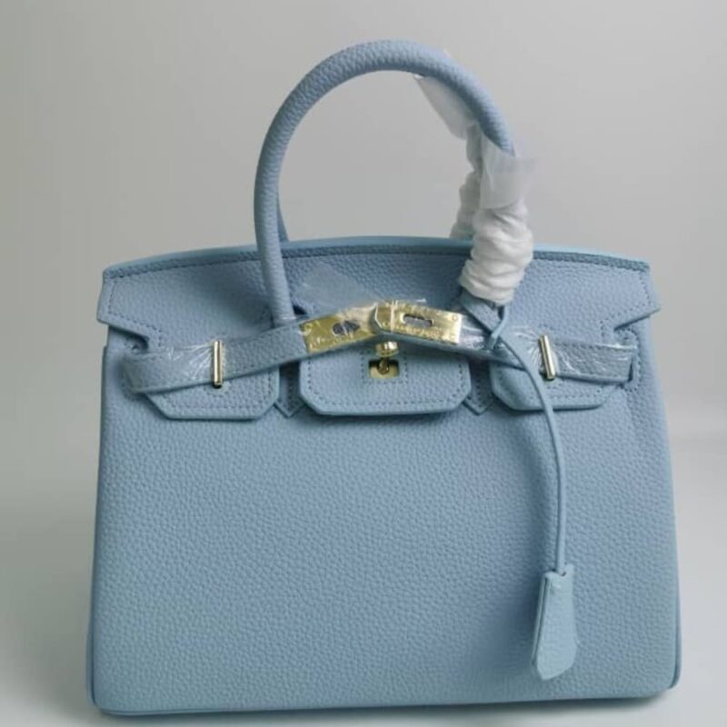 Alternative view of HERMES BIRKIN 35 TOGO LEATHER GOLD HARDWARE BLUE 35CM