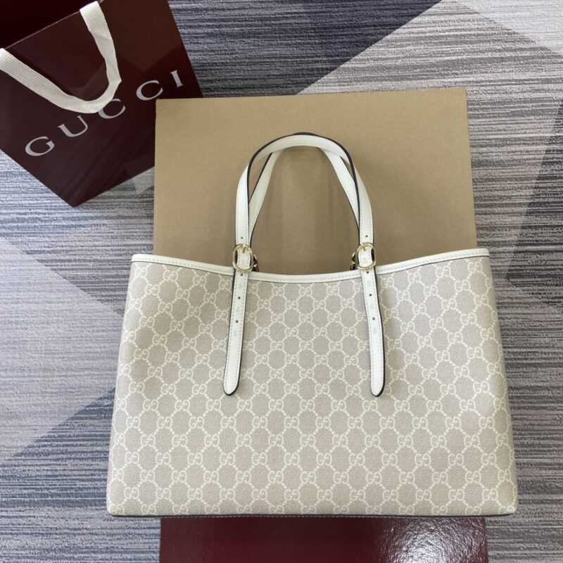 Alternative view of ICONIC SET: GUCCI GG EMBLEM LARGE TOTE BAG & OPHIDIA UKMDG WALLET