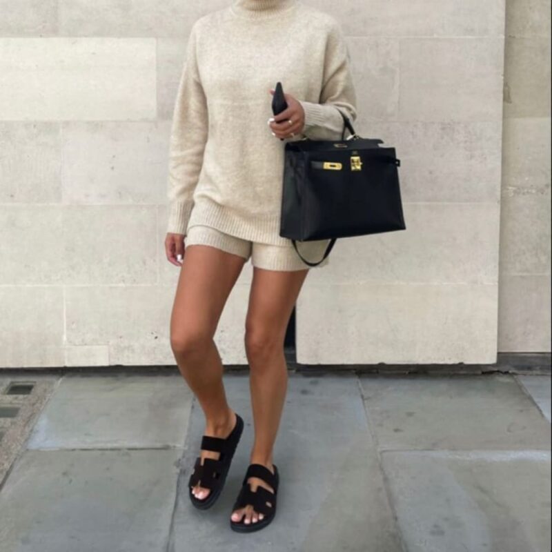 Alternative view of ICONIC SET: HERMÈS BIRKIN B25 TOGO & CHYPRE SANDAL