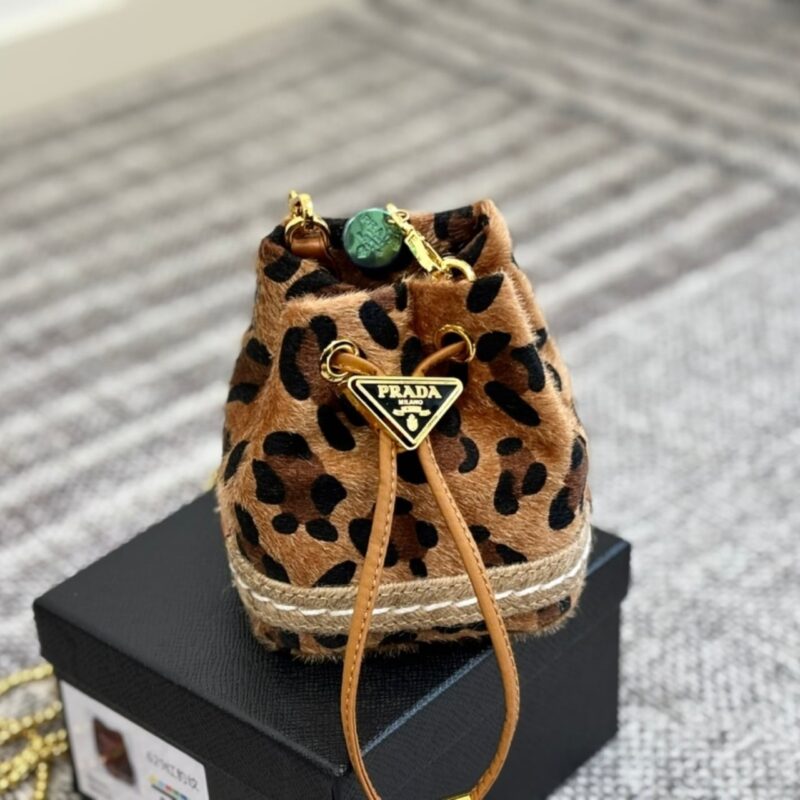 Alternative view of PRADA LEOPARD PRINT MINI POUCH 15CM