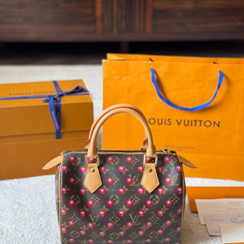 Alternative view of ICONIC SET: LOUIS VUITTON X TAKASHI MURAKAMI CERISE SPEEDY 25 & CHERRY PORTE MONNAIE ZIPPY WALLET