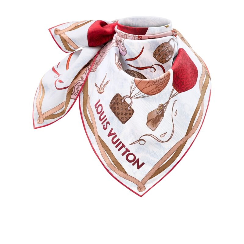 LOUIS VUITTON UP AND AWAY SQUARE ROUGE 90CM M78449