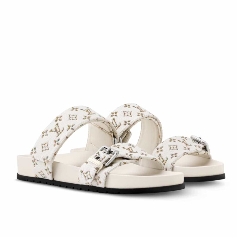 LOUIS VUITTON BOM DIA FLAT COMFORT MULE MULTICOLORED 1AIDH7