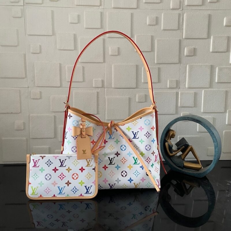 Alternative view of [SUPER VIP 1:1]  LOUIS VUITTON X MURAKAMI CARRYALL PM BAG WHITE 29CM M13661