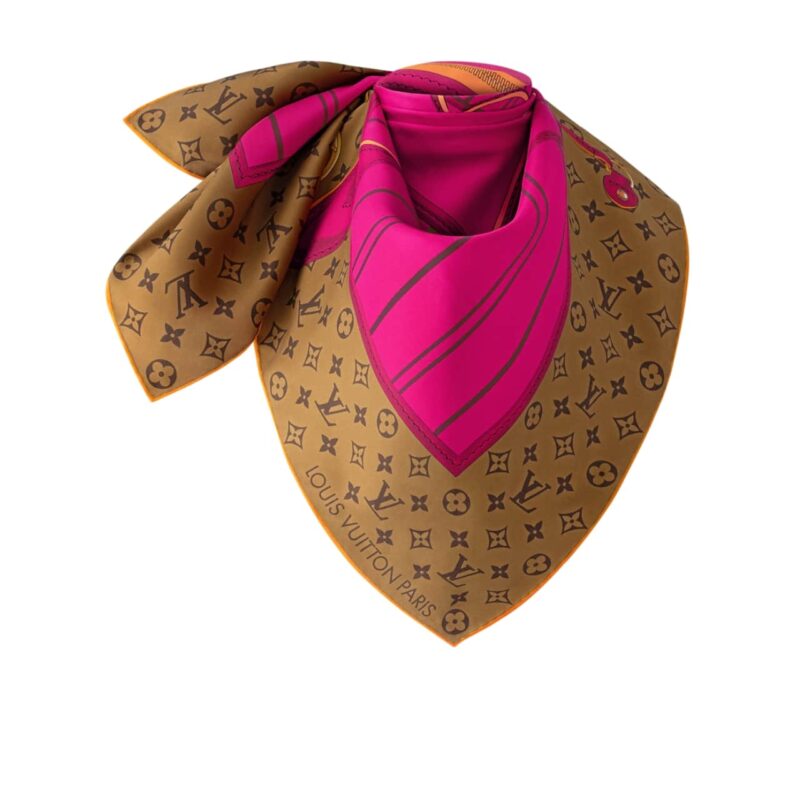 LOUIS VUITTON MY NEVERFULL SQUARE ROSE FUCHSIA 90CM M96258