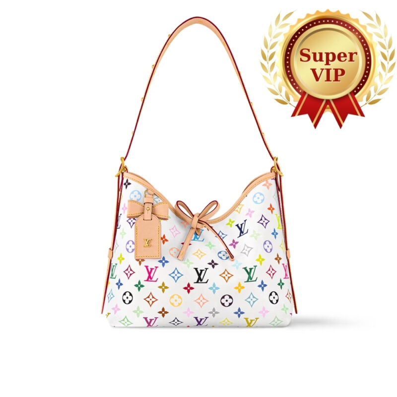 [SUPER VIP 1:1]  LOUIS VUITTON X MURAKAMI CARRYALL PM BAG WHITE 29CM M13661