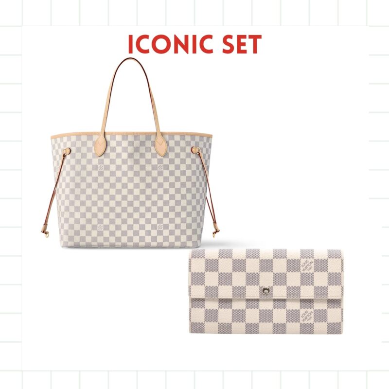 ICONIC SET: LOUIS VUITTON NEVERFULL GM & EMILIE WALLET