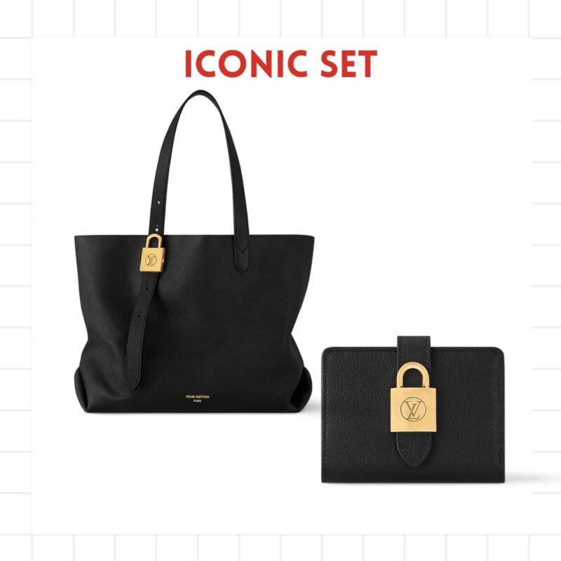 ICONIC SET: LOUIS VUITTON LOW KEY CABAS MM & LOW KEY COMPACT WALLET