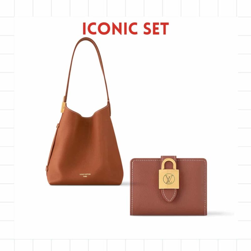 ICONIC SET: LOUIS VUITTON LOW KEY HOBO BAG MM & LOW KEY COMPACT WALLET