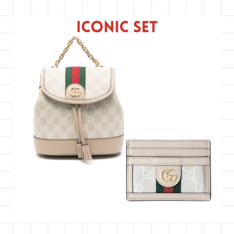 ICONIC SET: GUCCI OPHIDIA GG MINI BACKPACK & OPHIDIA CARD CASE