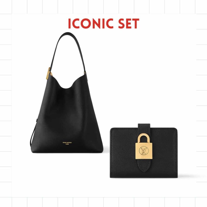 ICONIC SET: LOUIS VUITTON LOW KEY HOBO BAG MM & LOW KEY COMPACT WALLET