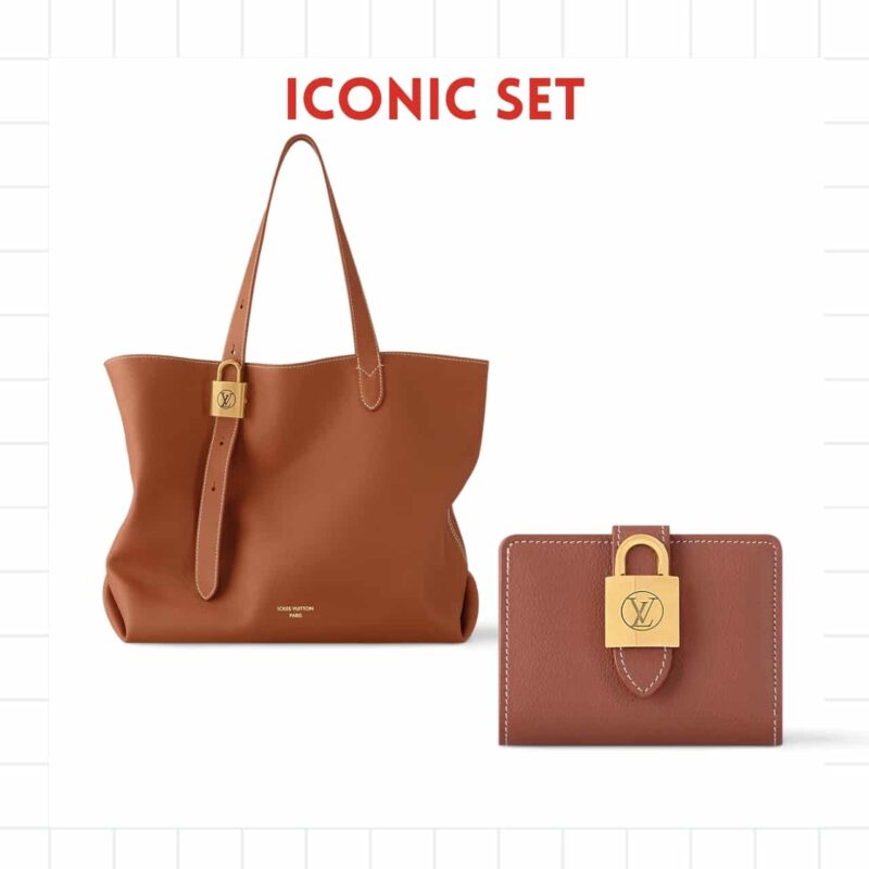 ICONIC SET: LOUIS VUITTON LOW KEY CABAS MM & LOW KEY COMPACT WALLET