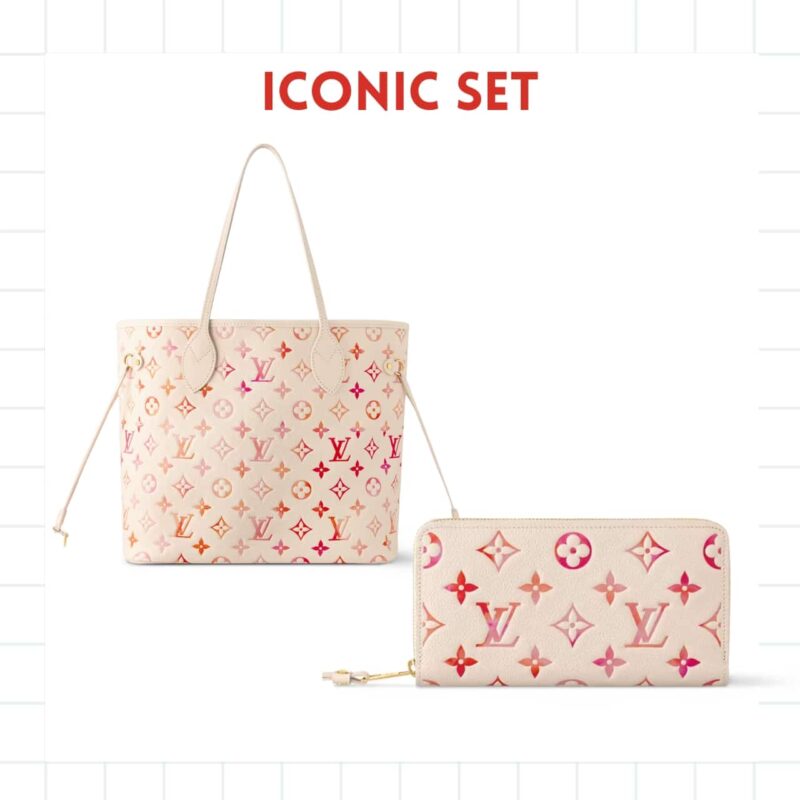 ICONIC SET: LOUIS VUITTON NEVERFULL MM & ZIPPY WALLET MONOGRAM