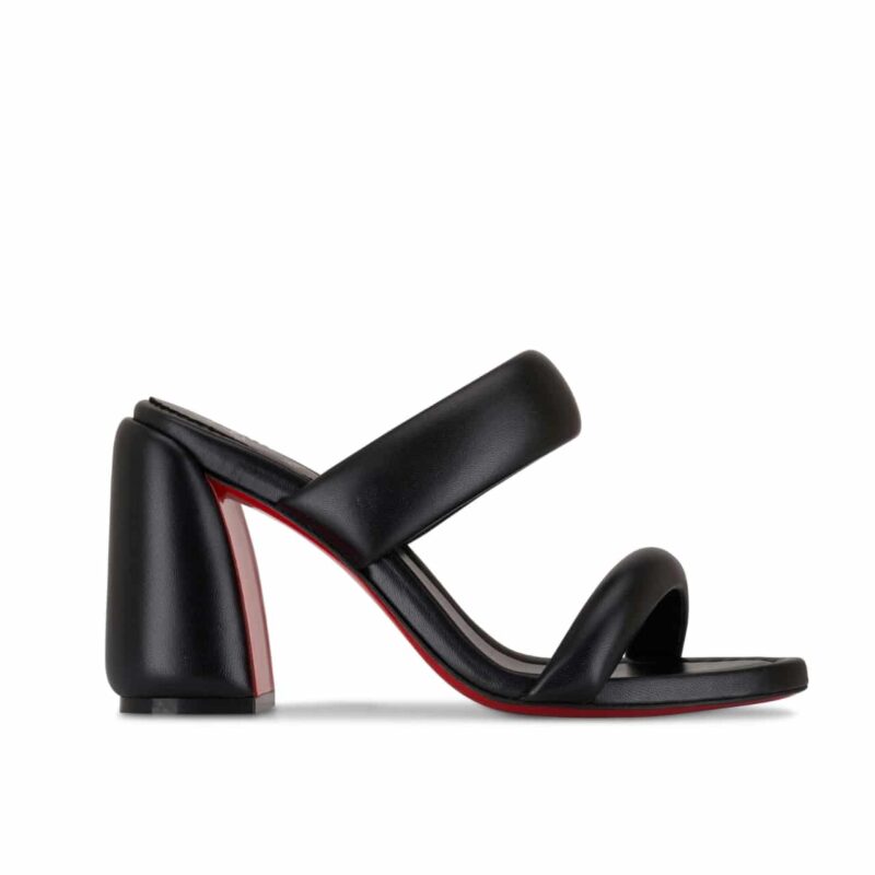 CHRISTIAN LOUBOUTIN INFLAMA SAB BLACK LEATHER SANDAL 1230780B439