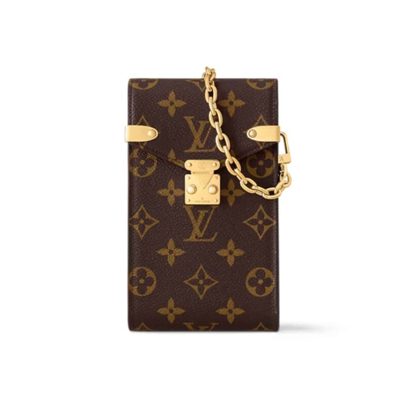 LOUIS VUITTON PHONE POUCH MÉTIS BROWN 17CM N00144