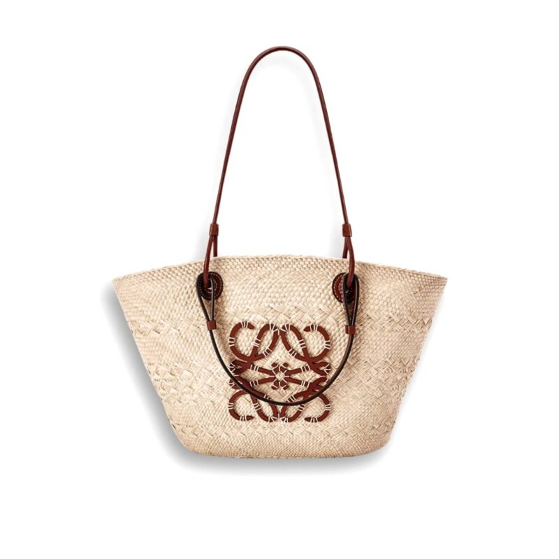 LOEWE ANAGRAM BASKET BAG TAN 30CM A223P65X01 2435